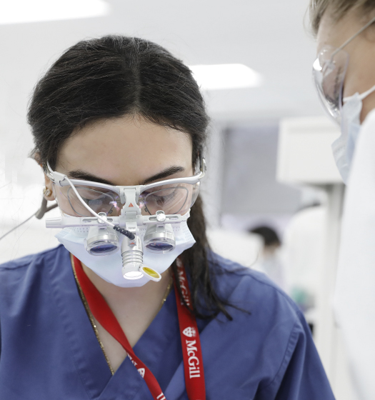 Dentists with patient