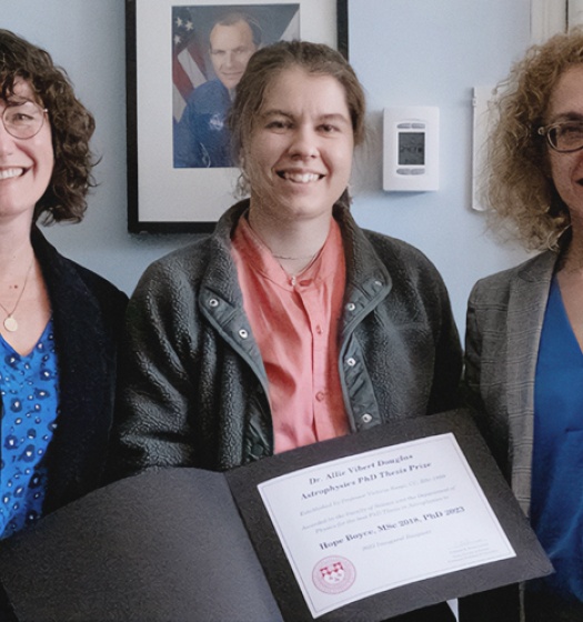 Remise du prix à l'Institut spatial Trottier le 9 mai 2024